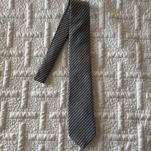 Charles Tyrwhitt Silk Men's Neck Tie, Blue and Silver Chevron